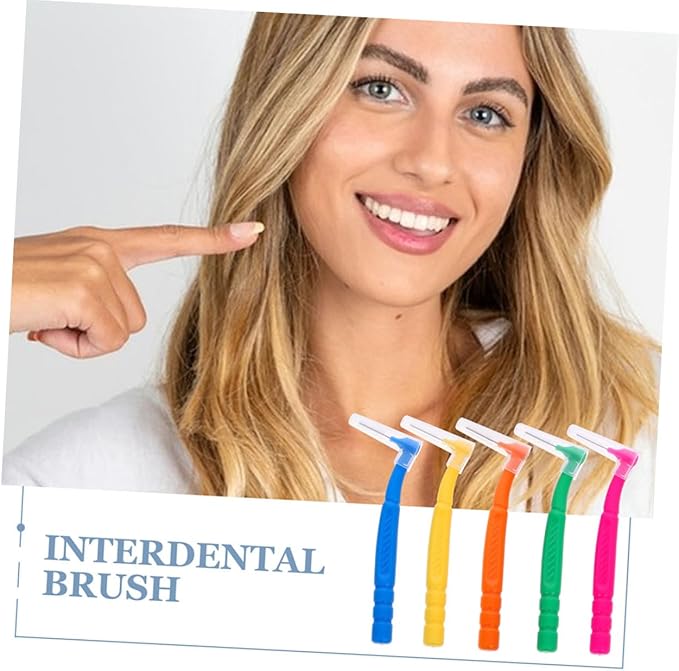 90pcs Interdental Brush for Cleaning Shaped Oral Care Tools for and Wisdom for Home Use