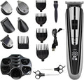 Razors 5 in 1 Hair Cutting MachineMultifunctional Trimmer for MenTrimmer for Nose and EarsRechargeable Hair Clipper.(Scissor Set)