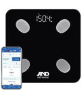 A&ampD Medical Smart Scale for Body Weight - UC-450BLE - Bluetooth Body Fat Scale with BMI Body Composition Digital Bathroom Scale Tracks 7 Biometrics Syncs with A&ampD App - 397lb