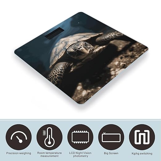 Animal Tortoise Bathroom ScaleHighly Accurate Digital Weighing Machine for People Bright LED Display Weight Scale for The Aldult Home Use