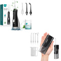 COSLUS Water Flosser Pick with Whitening Mint Flavor Refill Combo &amp Mini Water Flosser for Travel T40