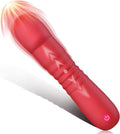 Heating Handheld Vibrating Massager -Clitioral Silent Relaxes Muscles 10 Modes Vibratorsmassager Electronic for Foot Or Neck Waterproo Personal for Adult Tools Couples Relaxation TR03 (red)