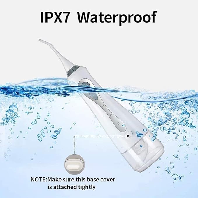 Water Flosser Cordless for Teeth 230ML Professional Dental Oral Irrigator Portable and Rechargeable IPX7 Waterproof Powerful Battery Life Teeth Cleaner for Home Travel Braces and Bridges Care