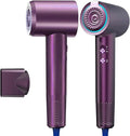 Professional Ionic Hair Dryer Powerful and Quick Drying Low Noise Comes with one Concentrator Nozzle Suitable for Home Hair Salons and Travel（Purple）