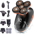 Electric Razor for Men 5D Floating Electric Shaver for Men 5 in 1 Shavers Bald Men Beard Trimmer Grooming Kit LED Display USB Rechargeable