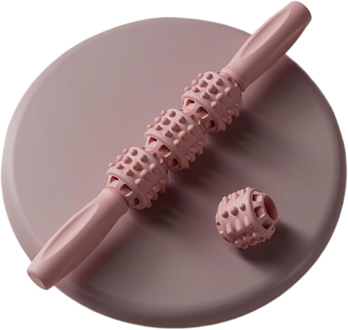 狼牙按摩棒 Leg Arms Back Calves Roller Massage Roller Stick 滚轴长高睡前按摩滚轮大小腿筋膜神器 HomeOffice Body Electric Massagers