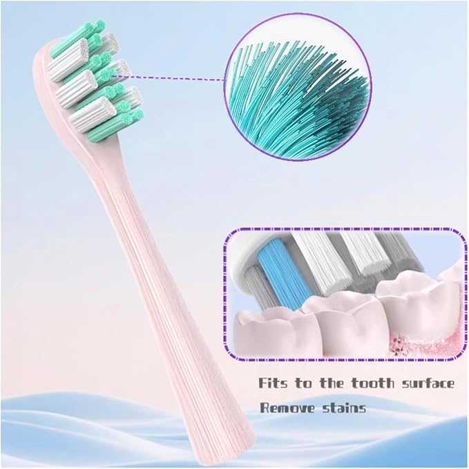 Pink Brush Head 4pcs Replacement Toothbrush Head Compatible with Usmile Y10 P10 Y1 Y4 Y5 Home and Commercial Electric Toothbrush
