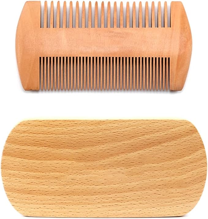 Shaving Brush Set Foam Soap Wooden Beard Brush Comb Head Styling Accessories