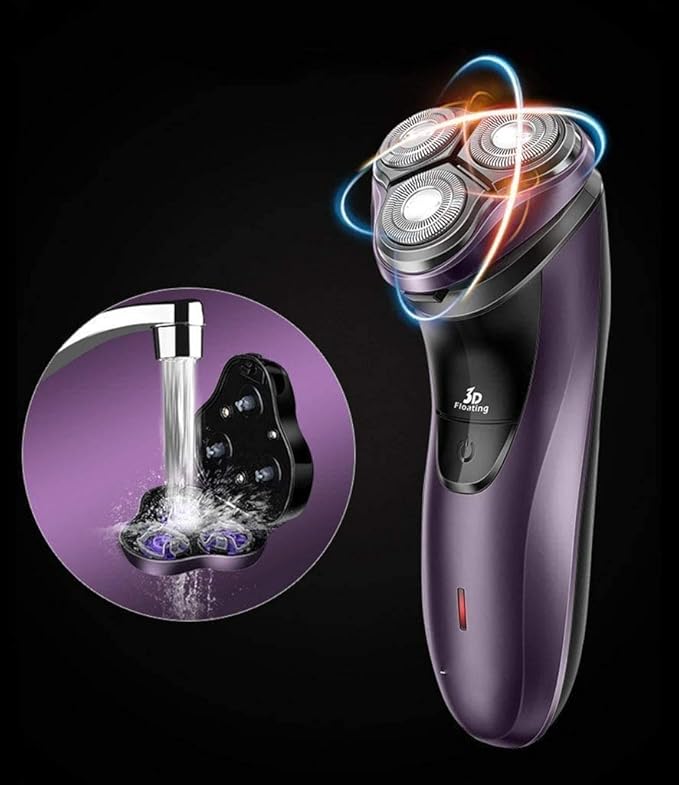 Electric Shaver for Men Rechargeable Waterproof Cordless Eletric Shaverswith Pop-up Beard Trimmer Wet/Dry Electric Shaver