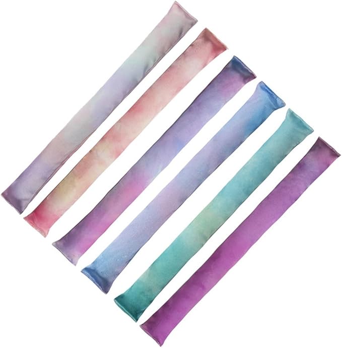 Heatless Hair Curler - Bendable Rubber Curling Iron for Effortless Curls | No Heat Silk-like Tie-dye Curling Tool(6pcs)