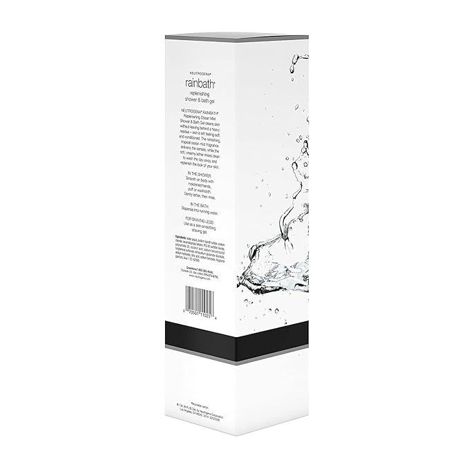 Neutrogena Rainbath Replenishing and Cleansing Shower and Bath Gel Moisturizing Body Wash and Shaving Gel with Clean Rinsing Lather Ocean Mist Scent 32 fl. oz (Pack of 2)