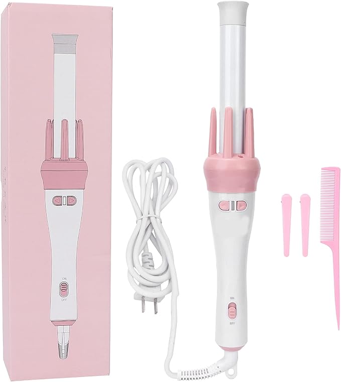 Automatic Curling Tongs Rotating Hair Curling Wand Iron Wavers Professional Auto Curler Ceramic Tourmaline Barrels 200¡æ Constant Temperature 30s Faster Heat Salon Tool Gift