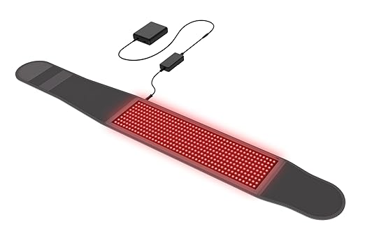 hooga Red Light Therapy Wrap Infrared Light Belt with 405 High-Efficiency LEDs Red &amp Near-Infrared LED Device for Back Neck Shoulder Waist Wrist for Men and Women