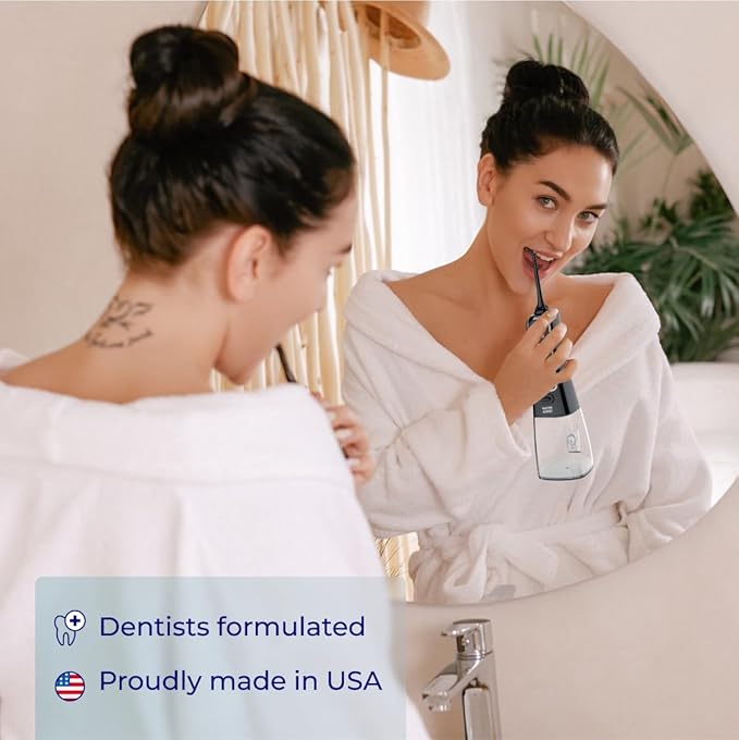 Concentrated Irrigant Dry Mouth | Add to Water Flossers | Mild Mint &amp Fruit Flavor |1:10 = 186 fl.oz | Alcohol Free Fluoride Free. Made in USA (PACK OF 2)