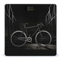 Bicycle Clip Art Bathroom Scale Large LCD Backlight Display Digital Scale Rounded Corners Body Scales Automatic Power On/Off Bathroom Scales for Home Bedrooms