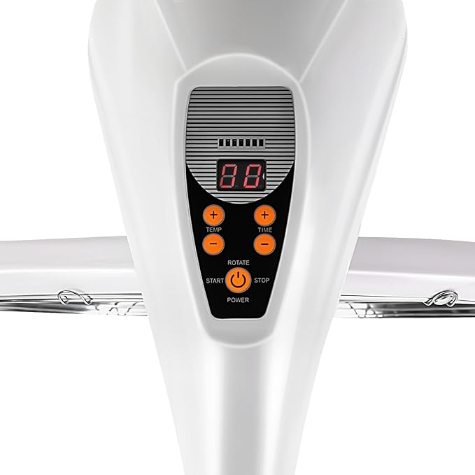 360°Orbiting Infrared Hair Dryer Color Processor 950WStand Hair DryerPerm StylingSalon Drying Perming Equipment for Beauty SalonsHair Salons (White)