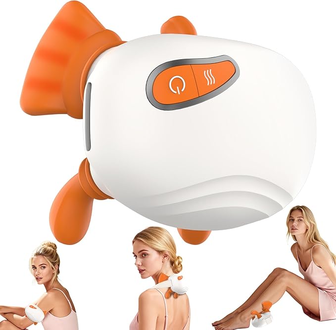 [2026 Upgraded] Neck and Shoulder Massager Bionic Shiatsu Heated Back Massager Hands Massager with Fingers 4D Kneading Massage Simulates a Real Palm Massage for Deep Relief Relax Muscle Tissue