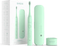 ORDO Sonic+ Electric Toothbrush with Case Sonic Toothbrushes for Adults Charging Travel Case 4 Brushing Modes Fast Rechargeable Battery Silicone Polishing USB Charger Mint Green