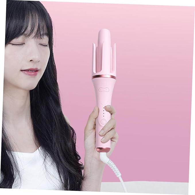 Handheld Automatic Hair Curler Temperature Fast Heating for Effortless Curls for Dry and Wet Hair Compact for Travel and Home Use