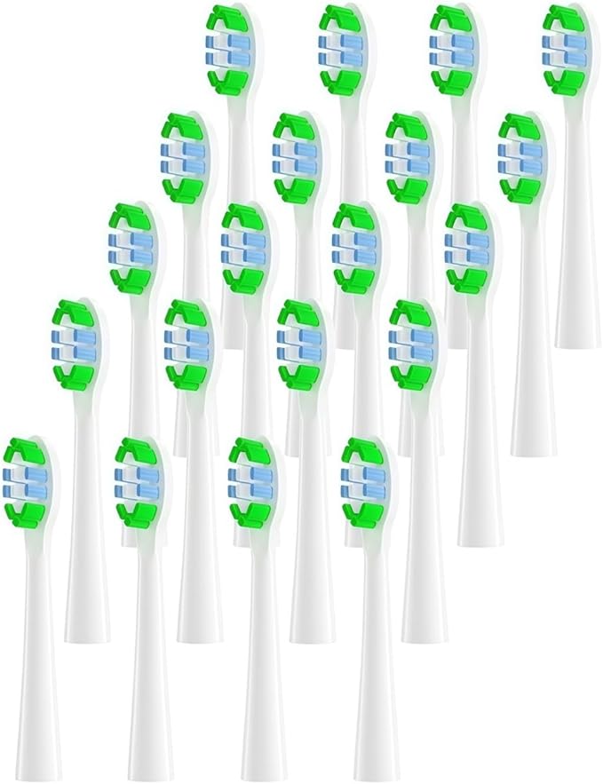 Replacement Brush Heads Compatible with Laifen LF10 Electric Toothbrush Replacement Heads Toothbrush Heads(20PCS)