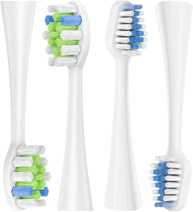 Replacement Toothbrush HeadsCompatible with Philips Hx6015 Bh1022 Hx6062 Electric Tooth Brush Heads(3color-2A-4pcs)
