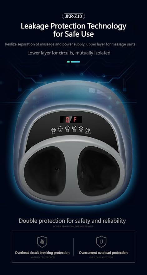 Foot Massager with Heat Deep Tissue Kneading Shiatsu Massage Machine for Relax Relieve Foot Pain Fully Automatic Massage Foot Therapy MachineGift for Mom and Dad