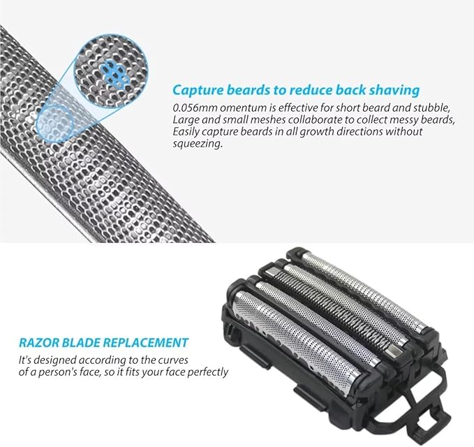 Replacement Outer Foil and Inner Blade for Panasonic WES9032P for ARC5 5-Blade Shavers