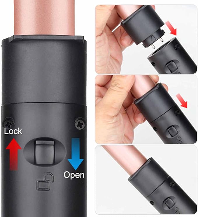 Curling Iron - 3 Barrel Hair Crimper Iron - 5 in 1 Curling Wand Hair Wand with Fast Heating Up - Crimper Wand Curler for All Hair Types Heat Protective Glove &amp 2 Clips Included