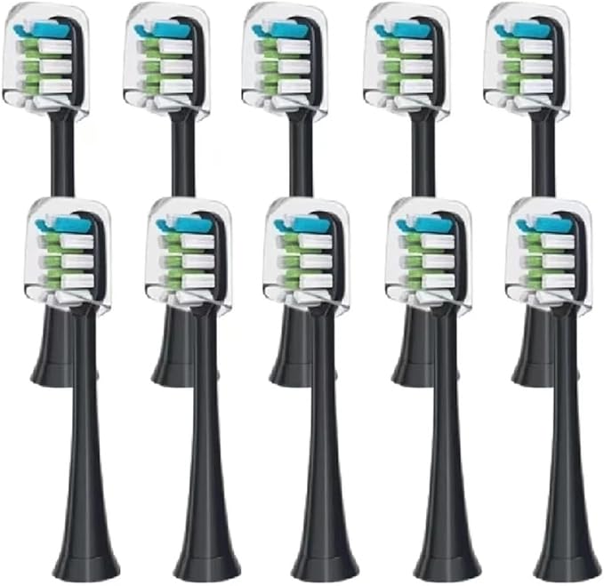 Compatible for 10pcs Replacement Brush Heads for SOOCAS X3 X5 V1 X3U Soft Bristle Electric Toothbrush Sealed Packed(10pcs Pink)