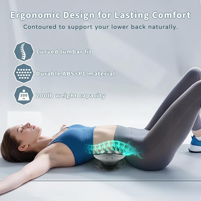 Zenopax Electric Lower Back Massager for Pain Relief with Dynamic Airbag Traction 3-Level Heat Vibration - Quick Relaxation Easy to Use Home/Office Use