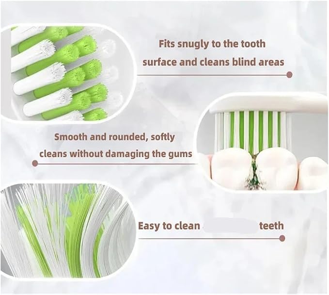 3PCS Gentle Clean HX2033/02 Brush HeadCompatible for Sonicare 2000 2100 Series Toothbrush