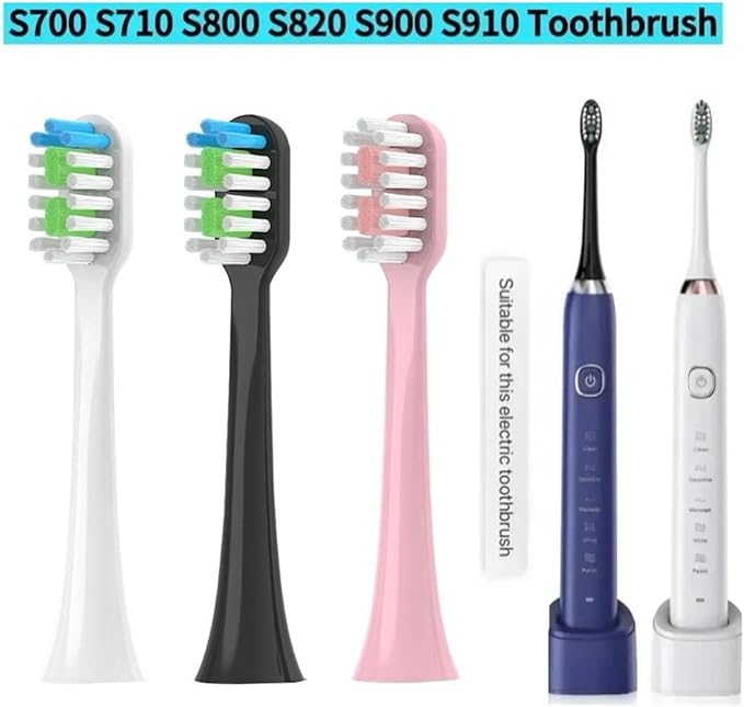 Replacement Toothbrush HeadsCompatible for Hyundai X100/Sarmocare S100 S200 S600 S700 S800 S900 S710 S820 S910(16pcs White)