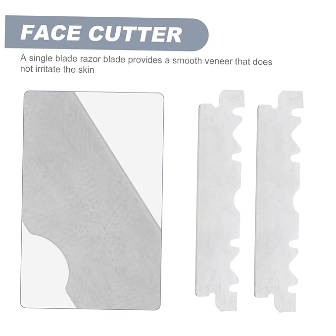 NOLITOY 400pcs Single Face Razor Blades for Men Stainless Steel Shaving Blades Precision Barber Cutter for Smooth Shaving and Grooming for Hairdressing and Eyebrow Trimming
