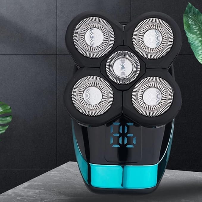 Head Shavers for Bald Men Bald Head Clipper Rechargeable Face Beard Shaver 5 Floating Heads Electric Shaving Tool Multifunction Body Washable For Men