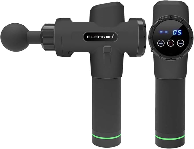 Professional Handheld Deep Tissue Muscle Gun Massager for Athletes 1-20 Speed Strength Levels for Muscle Soreness Relieves - Black V1