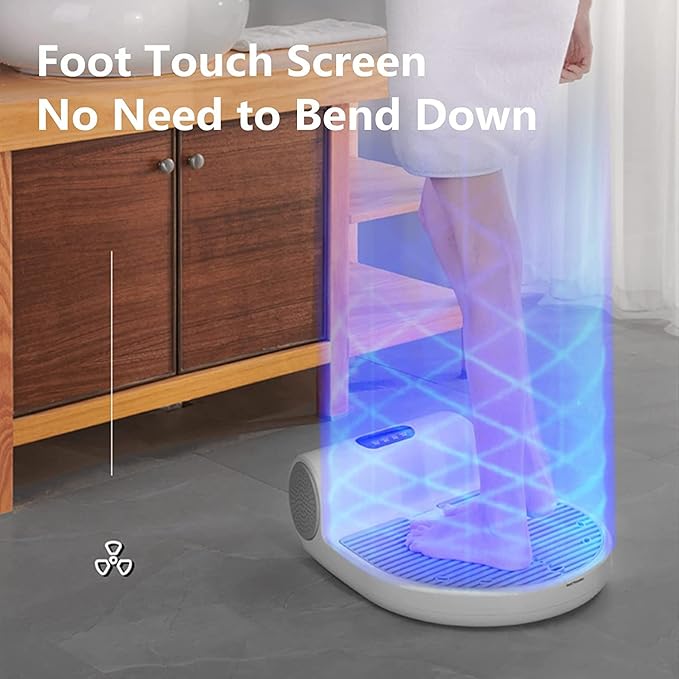Body Hair Dryer After Shower Smart Foot Touch Touch Screen Full Body Hair Dryers for Bathroom Hot Wind/Cool Wind for Household BathroomWithout Smart Scale(Without Smart Scale)