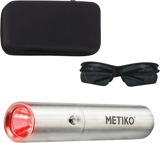 Infrared &amp Red Light Therapy Torch for Body Joints Muscles Pain Relief Portable Red Light Therapy Wand at Home 3 LEDs of 630nm 660nm 850nm