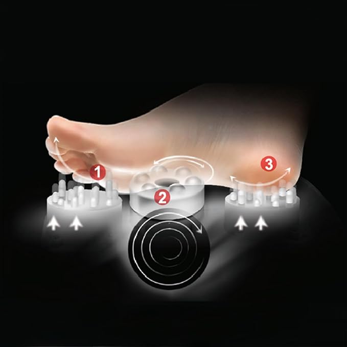 3-in-1 Foot Massager with Heat &amp Open Slipper Design - Shiatsu Kneading &amp Air Compression Acupuncture &amp Reflexology Black Feet Massager for Home Use Gifts for Women Men Mom and Dad