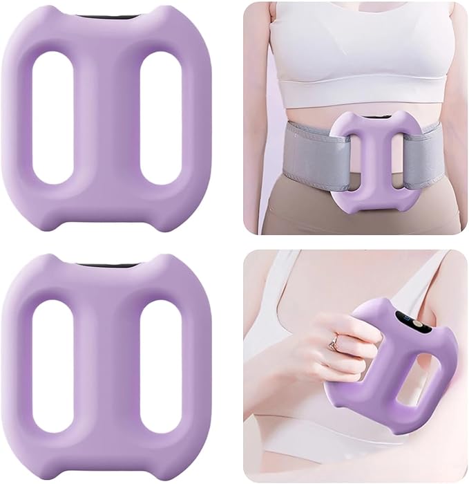 Multifunctional Fascia Ring with 3 Modes and 5 Levels for Heat Therapy and Shaping Suitable for Massage of The Abdomen arms and Legs.(Pink)