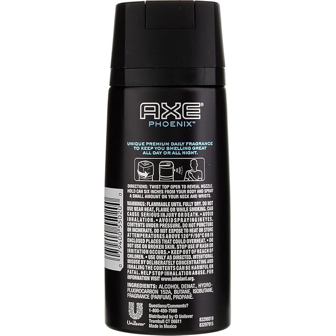 Axe Bodyspray Phoenix 4 oz (Pack of 9)