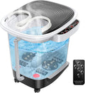 Foot Spa Massager Heat Bubbles Vibration 6 Rollers Digital Temperature Control Relax Tired Feet Relieve Muscle Pain Home Use