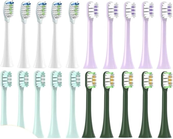 14 PCSCompatible for SOOCAS X3S Replacement Toothbrush Heads X3U/X3Pro/D2/ D3S/D5 Electric Soft Bristle Nozzles(14 White- Soft)