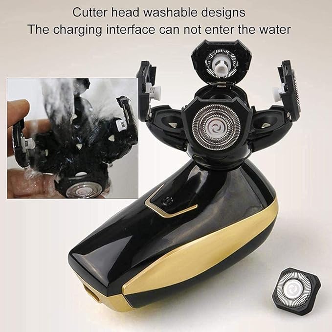 Electric Razor for MenMen's 4 in 1 Cordless Electric Rotary ShaversWaterproof USB Rechargeable Electric Shaver