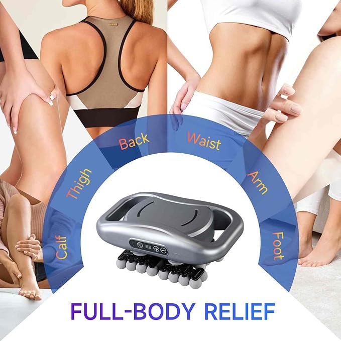 16-Head Massage Gun Set Deep Tissue Percussion Massager Electric Muscle Massager with 9 Adjustable Speeds Portable for Home Gym Office Travel (Gray 42-Head)