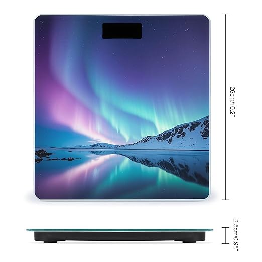 Northern Lights Smart Scale for Body Weight Accurate Bathroom Scale with LED Display Digital Weight Scales Weighing Machine High Precision Scales for Bath Home