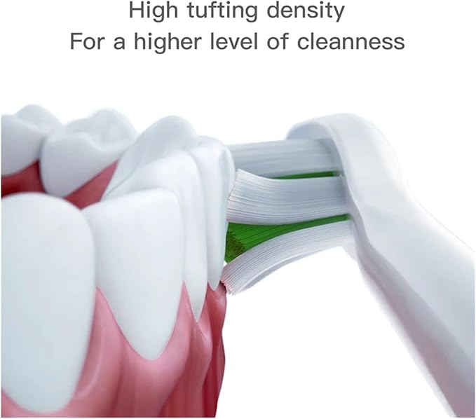 10PCS Replacement Toothbrushes Head Compatible for SOOCAS X3/X3 Pro/X1/V1/V2/D3/X3U/X5 Soft Sonic Electric Brush Clean Nozzles(5Black5White)