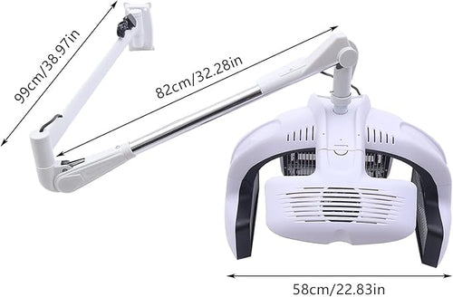 110V 1500W Wall Mounted Hair Dryer Hooded Dryer for Salon Adjustable Swing Arm Professional Hair Dryer Hairdressing Equipment