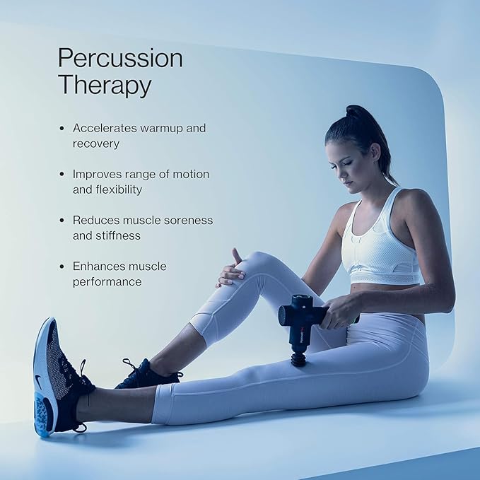 Hypervolt Plus Featuring Quiet Glide Technology - Handheld Percussion Massage Gun | 3 Speeds 5 Interchangeable Heads | Helps Relieve Sore Muscles and Stiffness (Hypervolt Plus w/Bluetooth)