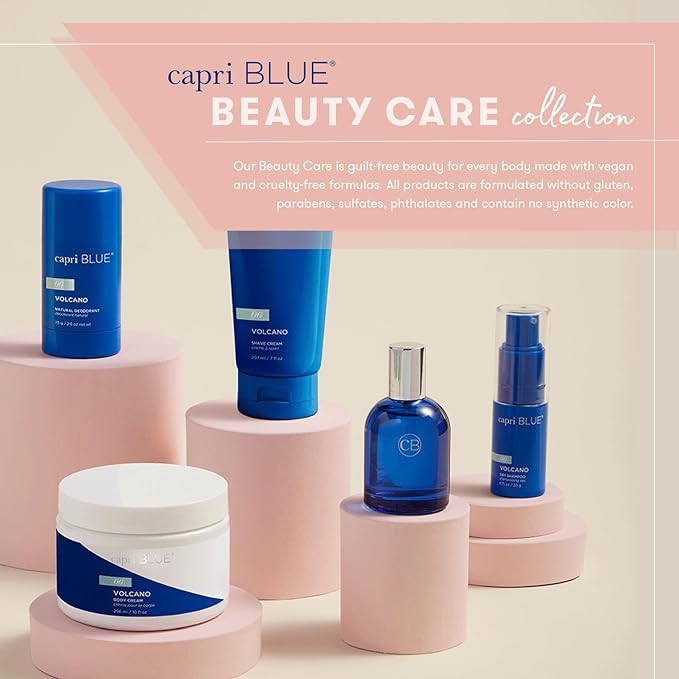 Capri Blue Body Wash - Citrus and Sugar Scented Liquid Moisturizing Body Wash - Luxury Moisturizing Liquid Soap for Shower - Sulfate Cruelty-Free Vegan (Volcano 12 oz)