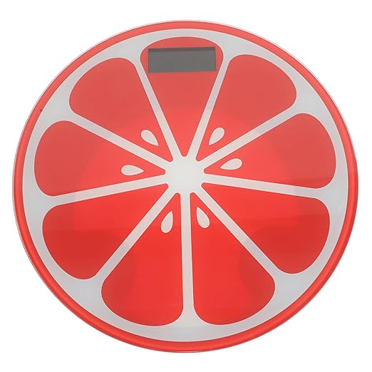 Watermelon Electronic Scale Compact Digital Weight Scale for Home Bathroom Non-Slip Tempered Platform Portable Easy to Use